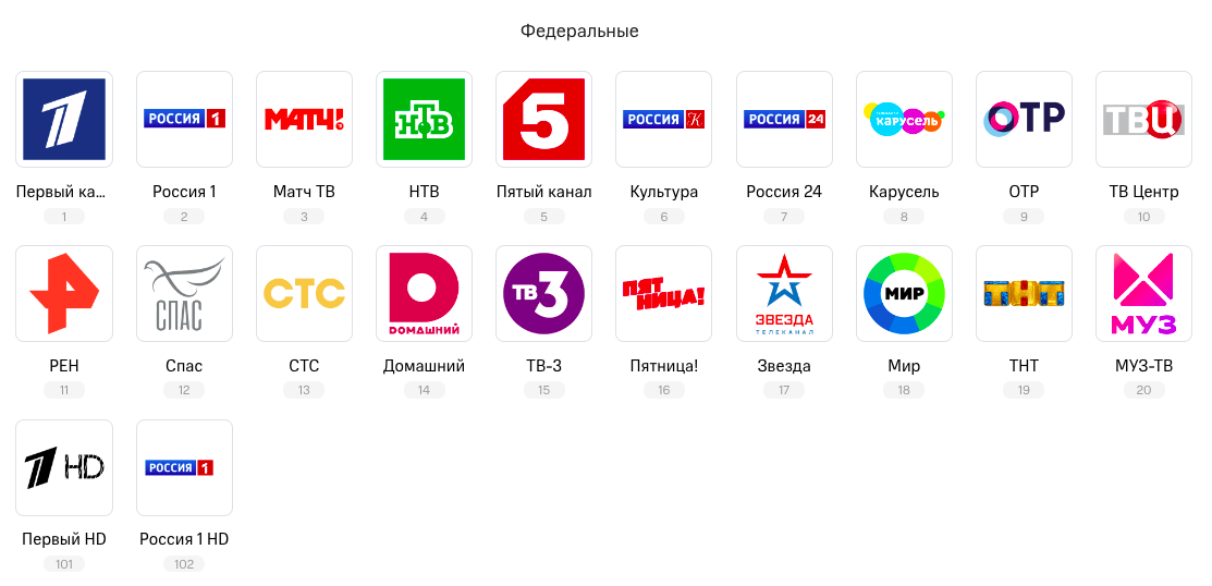 Список каналов Летай Набережные Челны