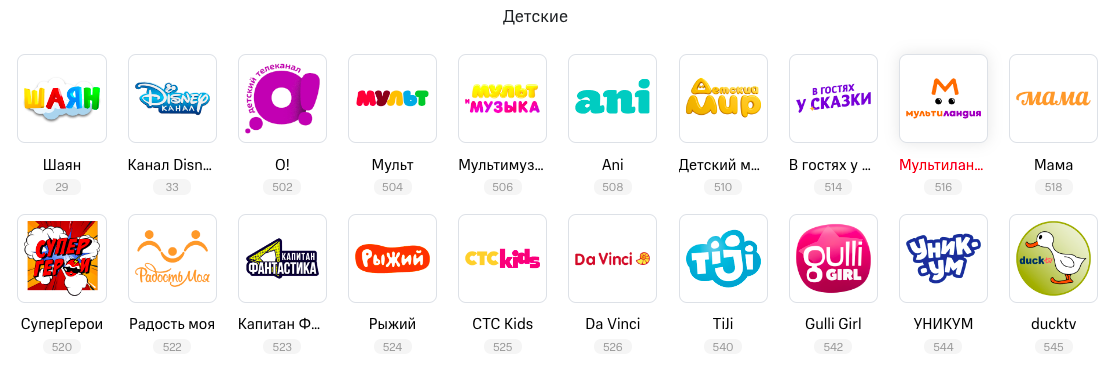 Детские каналы Летай Таттелеком