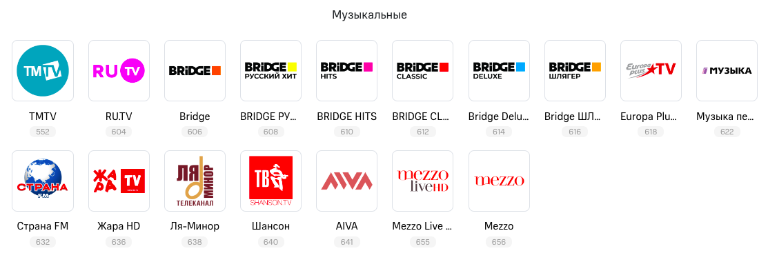 Музыкальные каналы Летай Таттелеком